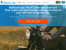 Tablet Screenshot of myrouteapp.com